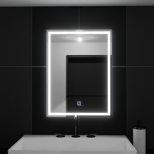 Правоъгълно LED огледало, 50x70 см, РАМКА Basic Touch Mirrors Korman C Default Title Alessandro Design