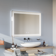 Правоъгълно LED огледало, Demister, 80x60cm, ADIS Basic Touch Mirrors Korman E Default Title Alessandro Design