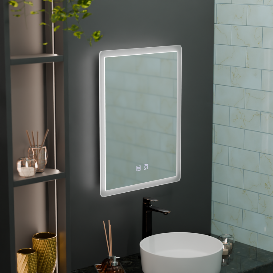 Правоъгълно LED огледало, 60x80cm, Touch VENERA, Demister System, Dimmable Mirrors Korman E Заглавие по подразбиране Alessandro Design