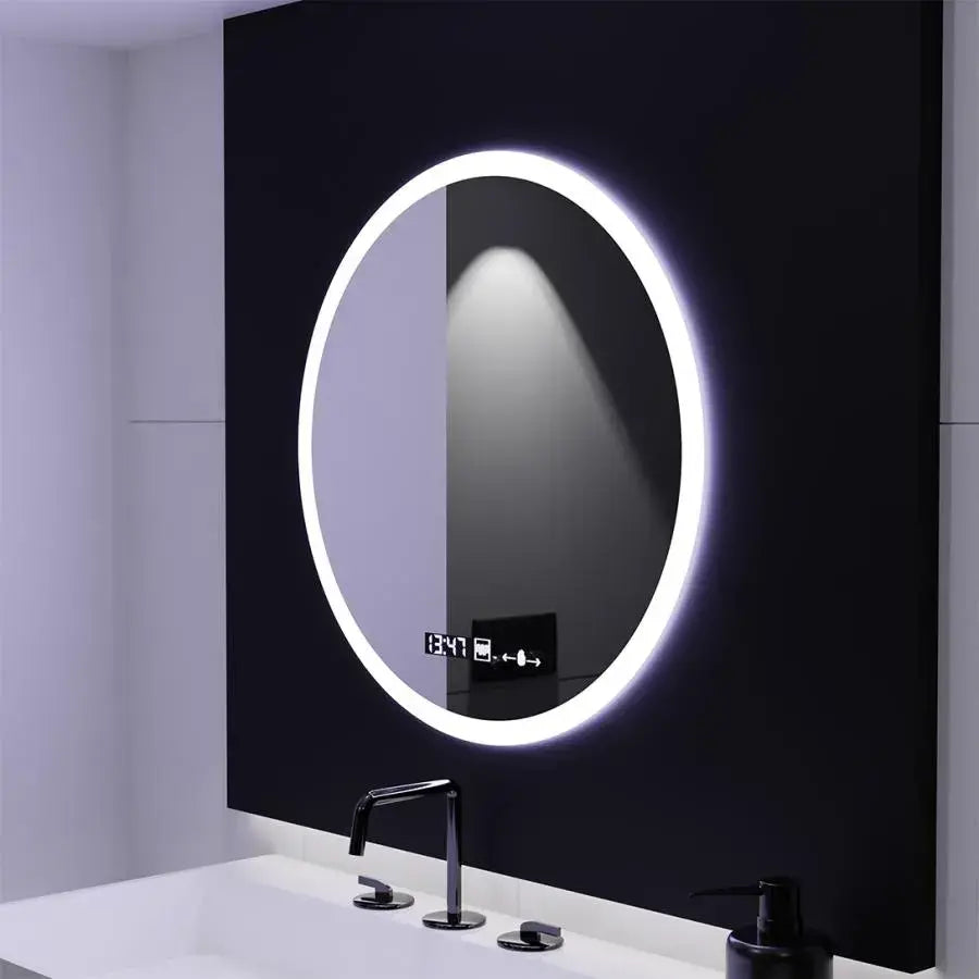 LED кръгло огледало 60cm Giulia Sensor MotionGlow Marcello Система за премахване на запотяването Часовник и термометър Dimabila Огледала Marcello Заглавие по подразбиране Alessandro Design