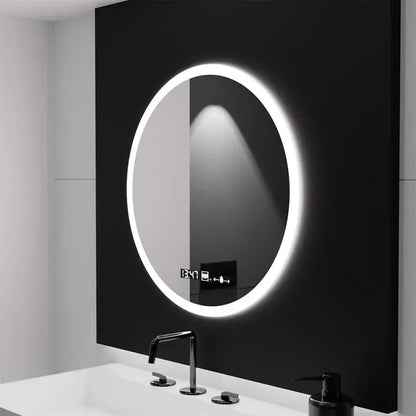 LED кръгло огледало 60cm Giulia Sensor MotionGlow Marcello Система за премахване на запотяването Часовник и термометър Dimabila Огледала Marcello Заглавие по подразбиране Alessandro Design
