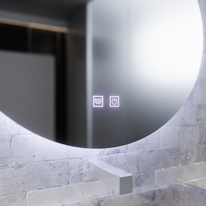 Огледало LED Touch River Demist System 80X120cm, форма на капка. Огледала Korman E Заглавие по подразбиране Alessandro Design