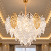 Кристален полилей LACE Eleganza 9xE14, диаметър 50 см, височина 36 см, блестящо злато, регулируема височина, елегантен дизайн