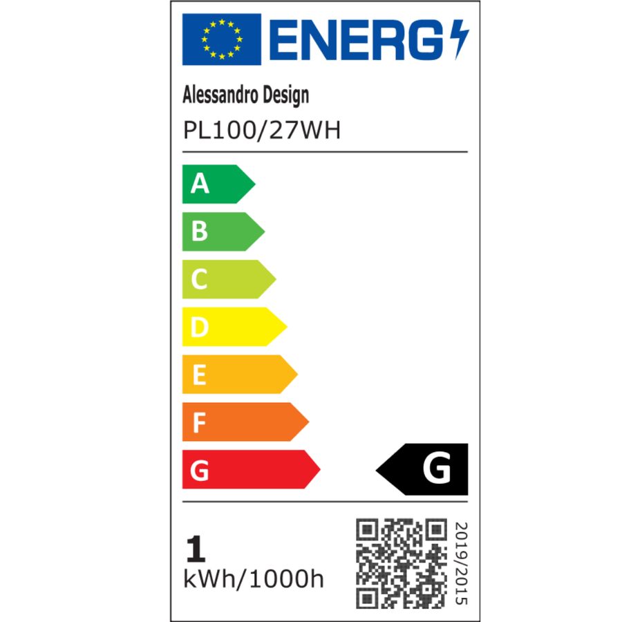 SOLIS LED плафон 27см 20W Cold Light Бял