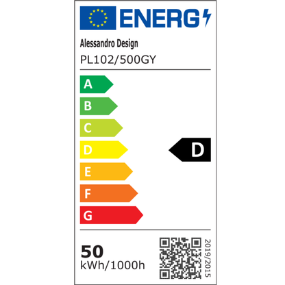 LED плафон PL102/500GY, 51W, диаметър 49 см, топла/студена/неутрална светлина, бял