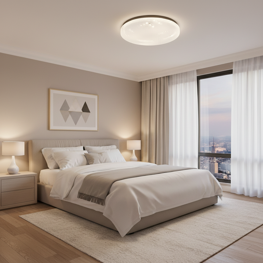 LED плафон 35 см, 31W, 3000K / 4000K / 6000K, бял, метален и акрилен LED плафониери Заглавие по подразбиране Alessandro Design