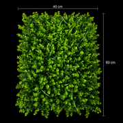 Panou de Gard Viu Artificial Eucalipt Mixt, 40 x 60 cm, Verde