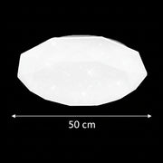 LED таванно осветление, 51W, диаметър 50 см, топла/студена/неутрална светлина, бяло LED таванно осветление Заглавие по подразбиране Alessandro Design