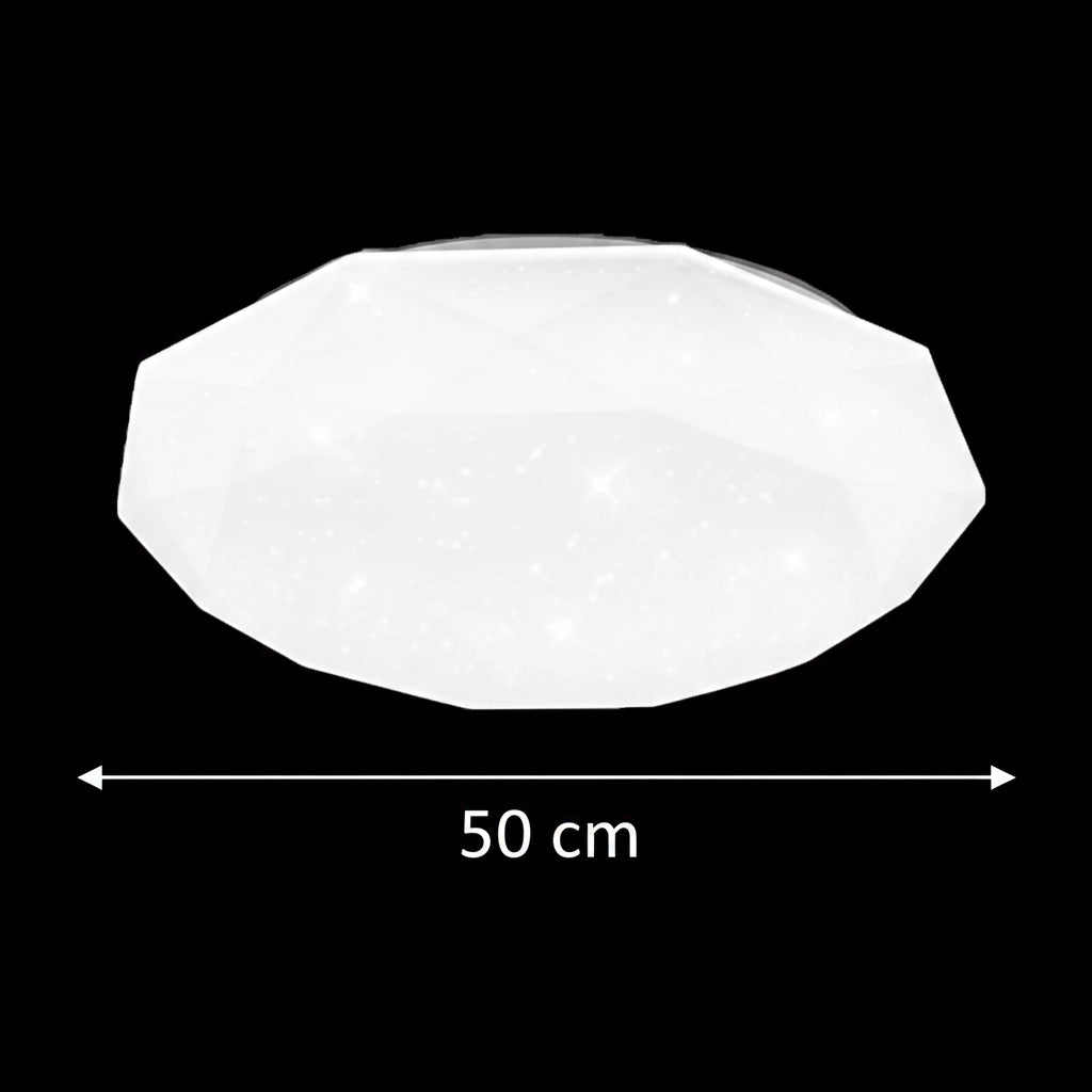 LED таванно осветление, 51W, диаметър 50 см, топла/студена/неутрална светлина, бяло LED таванно осветление Заглавие по подразбиране Alessandro Design