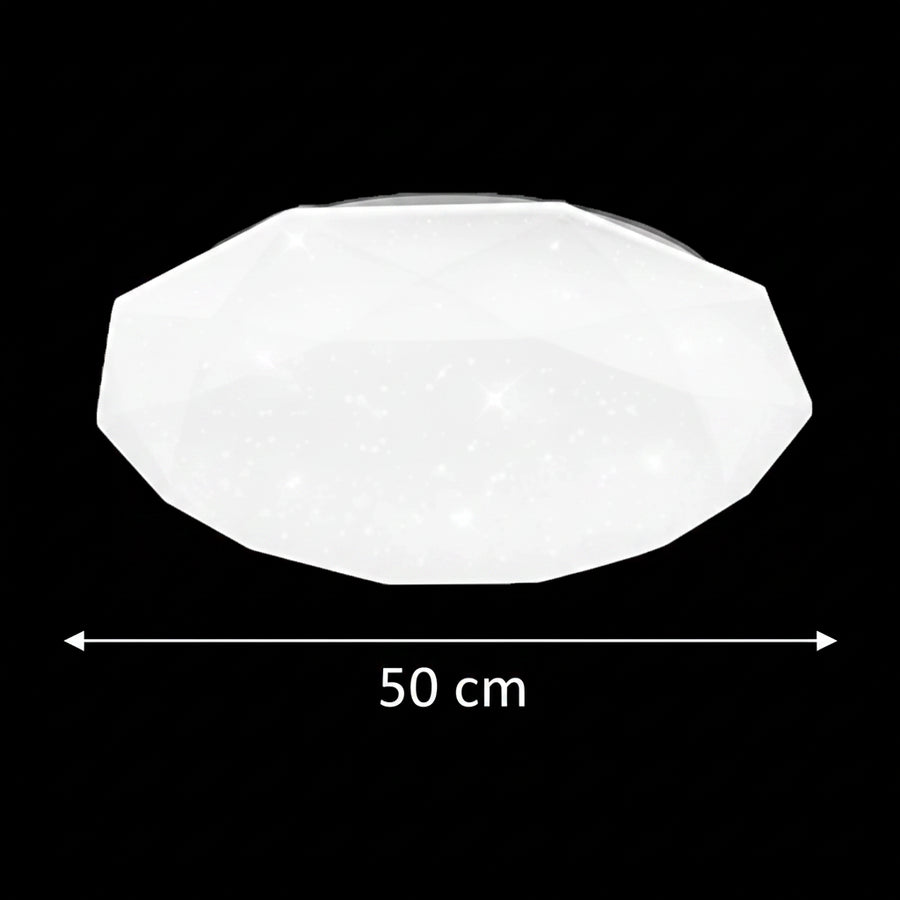 LED таванно осветление, 51W, диаметър 50 см, топла/студена/неутрална светлина, бяло LED таванно осветление Заглавие по подразбиране Alessandro Design