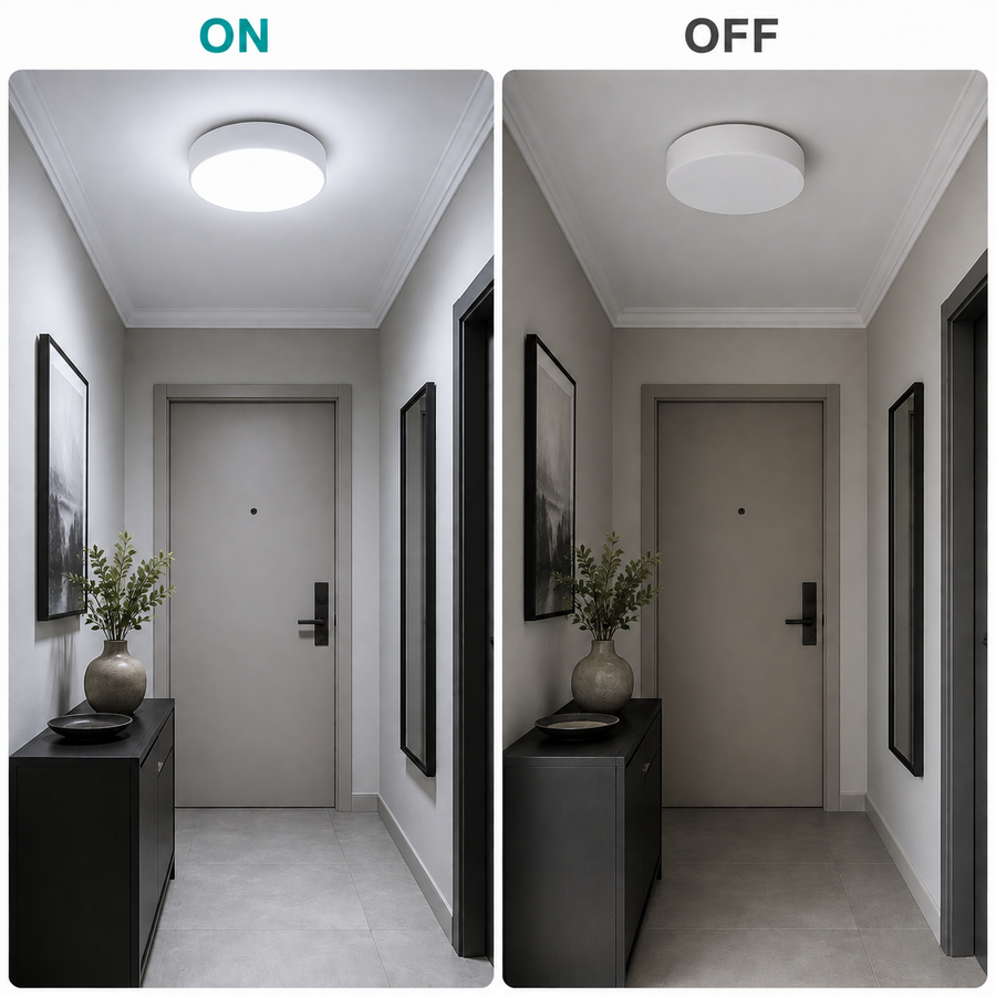 LED плафон PL200/12R 18W Cold Light 6000k Бял
