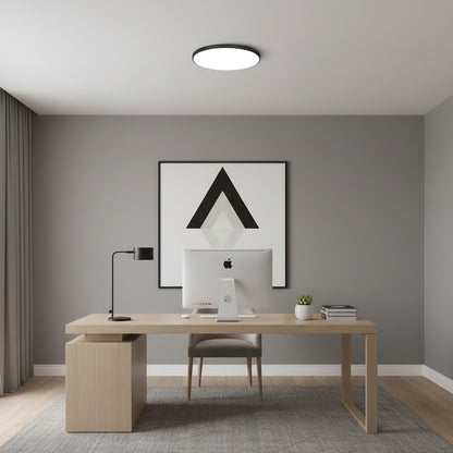 SOLIS LED таванна лампа 37cm 32W Cold Light Черна LED плафониера Default Title Alessandro Design