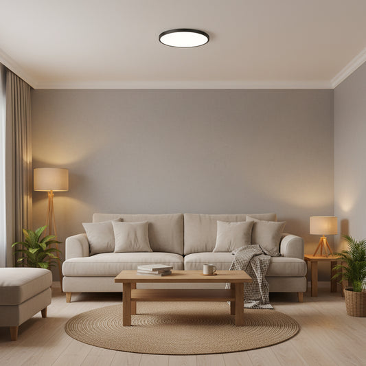 SOLIS LED таванна лампа 47cm 70W Cold Light Черна LED плафониера Заглавие по подразбиране Alessandro Design