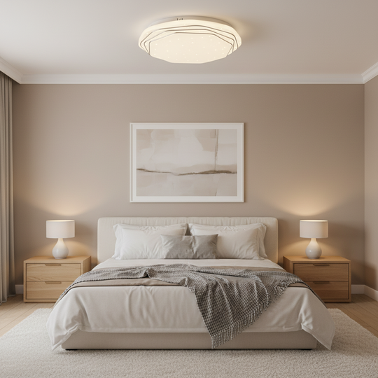 Плафон PL152 LED 35 cm, 31W, 3000K / 4000K / 6000K, бял, метален и акрилен LED плафониери Заглавие по подразбиране Alessandro Design
