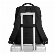Бизнес раница за пътуване ALMATY, с USB порт, 31x22x46cm Oxford, черна