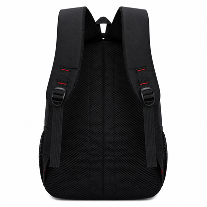 Rucsac Travel Business BAKU, 48x32x18 cm, Oxford, Negru si Albastru
