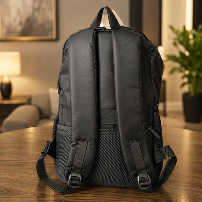 Rucsac Travel Business KANGIQLINIQ, 47x33x15 cm, Oxford, Negru si Portocaliu