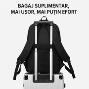 Rucsac Travel Business KANGIQLINIQ, 47x33x15 cm, Oxford, Negru si Verde