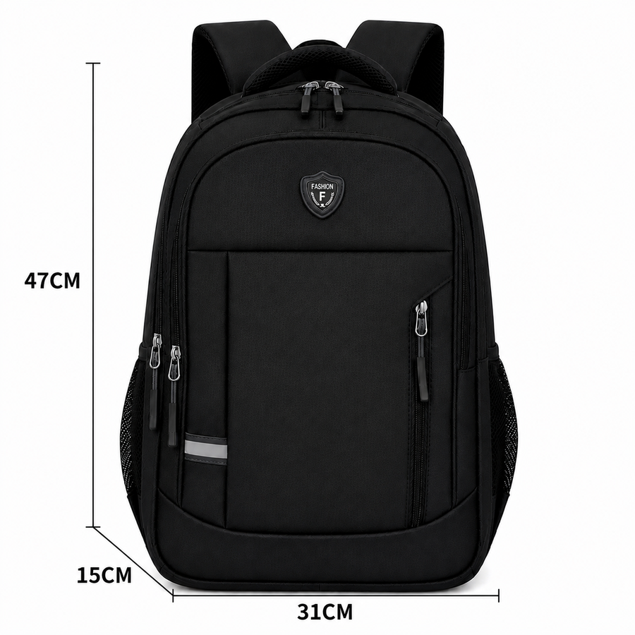 Rucsac Travel Business SUMQAYIT, 47x31x15 cm, Oxford, Negru
