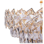 Кристален полилей Windsor Noble 5xe14, 40 cm диаметър, лъскаво злато, регулируема височина