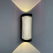 Нанесете хан, 12W, метал, черен външен светодиод