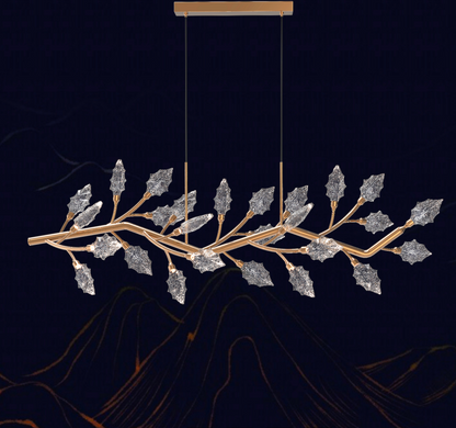 Кристален полилей, LED, Largo, 36W, неутрална светлина, злато, регулируема височина