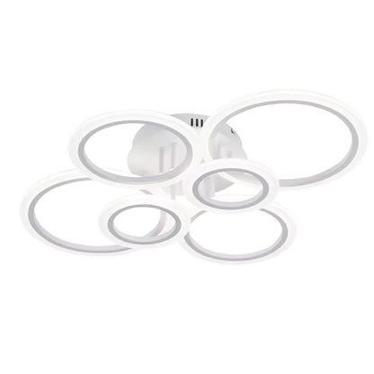 LED полилей с дистанционно управление на Betty 82W, 6 кръга, студ/гореща/неутрална светлина, нестабилен, бял