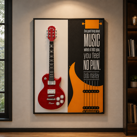 Декоративна картина „Музика без болка“, 60 x 80 см, алуминиева сплав и MDF