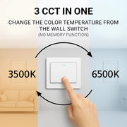 VERTEX Matrix LED полилей, припокриващи се диаманти, метални рамки, 11 W, 2 диаманта, студена/топла/неутрална светлина 3000K/4000K/6000K, бял