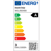 Кръгло светодиодно огледало, 80см, Celeste Motionglow Marcello, система за размразяване, часовник и термометър, подразбиращ се