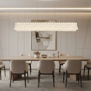 LED полилей с дистанционно управление, окачен TAMY 160W, линеен, студена/топла/неутрална светлина, златен, регулируема височина