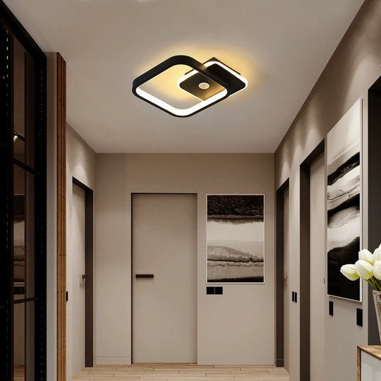 LED полилей със сензор за движение PS510BK, 15W, студена/топла/неутрална светлина 3000K/4000K/6000K, метални и акрилни LED полилеи Заглавие по подразбиране Alessandro Design
