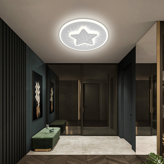 GUARENA LED полилей, 18W, Студена/Топла/Неутрална светлина, Бял