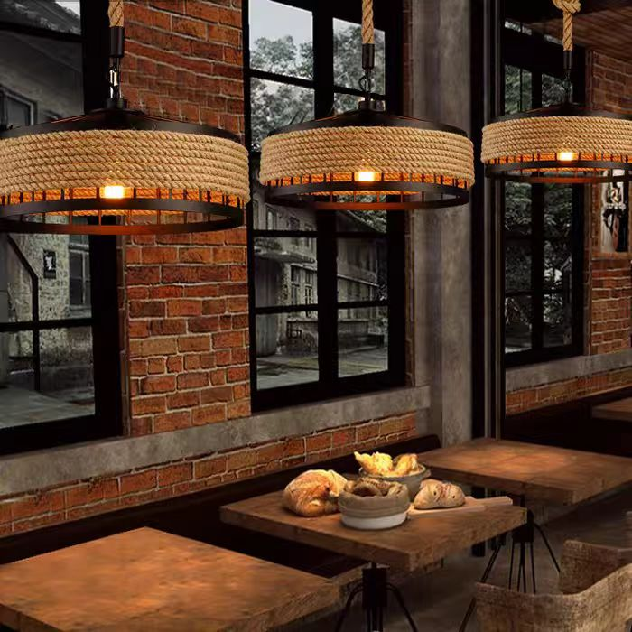 Vintage Harper Handleier, 1xe27, селски плевня, канап и метал, 150 см, черно