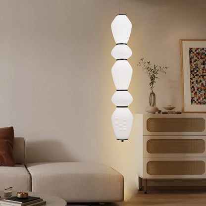 Окачен LED полилей с дистанционно управление 78W, LM510/5BK, регулируема височина, топла/студена/неутрална светлина 3000K/4000K/6000K, бял, метал