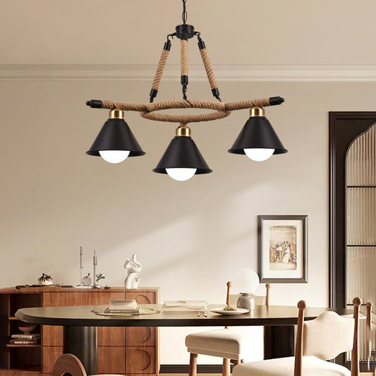 Lustrage Lust, 2*E27, кафяв, метален и канап