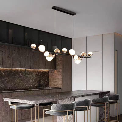 Суспендиран похот LED Acril Auliu 29W с дистанционно управление, Beotable, Golden Black, Metal и Acrylic