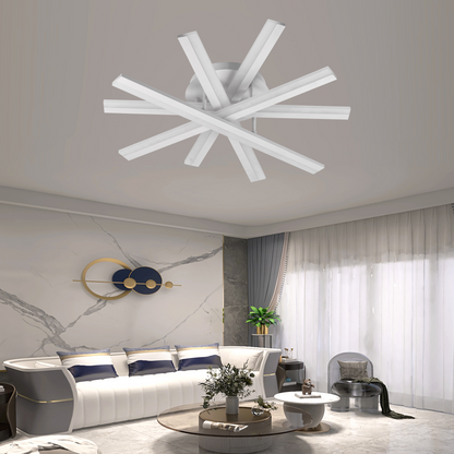 LED полилей с дистанционно управление ZOE, 67W, Студена/Топла/Неутрална светлина, Димируем, Бял