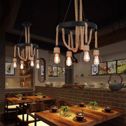 Полилейът на колелото, 3*e27, кафяв, метален и канап