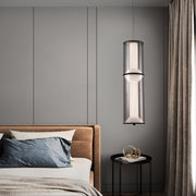 Окачен LED полилей с дистанционно управление 48W, LM511/2BK, регулируема височина, топла/студена/неутрална светлина, черен, метал