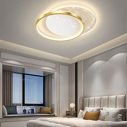 LED полилей с дистанционно управление Lunaro 110W, 2 кръга, студена/гореща/неутрална светлина, нестабилно, бяло злато