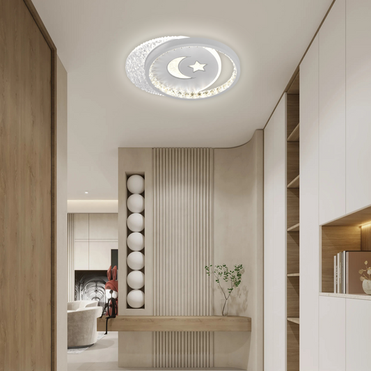 LED LED Nyxora Circulo, 36W, 2 кръга, студена/гореща/неутрална светлина, черна