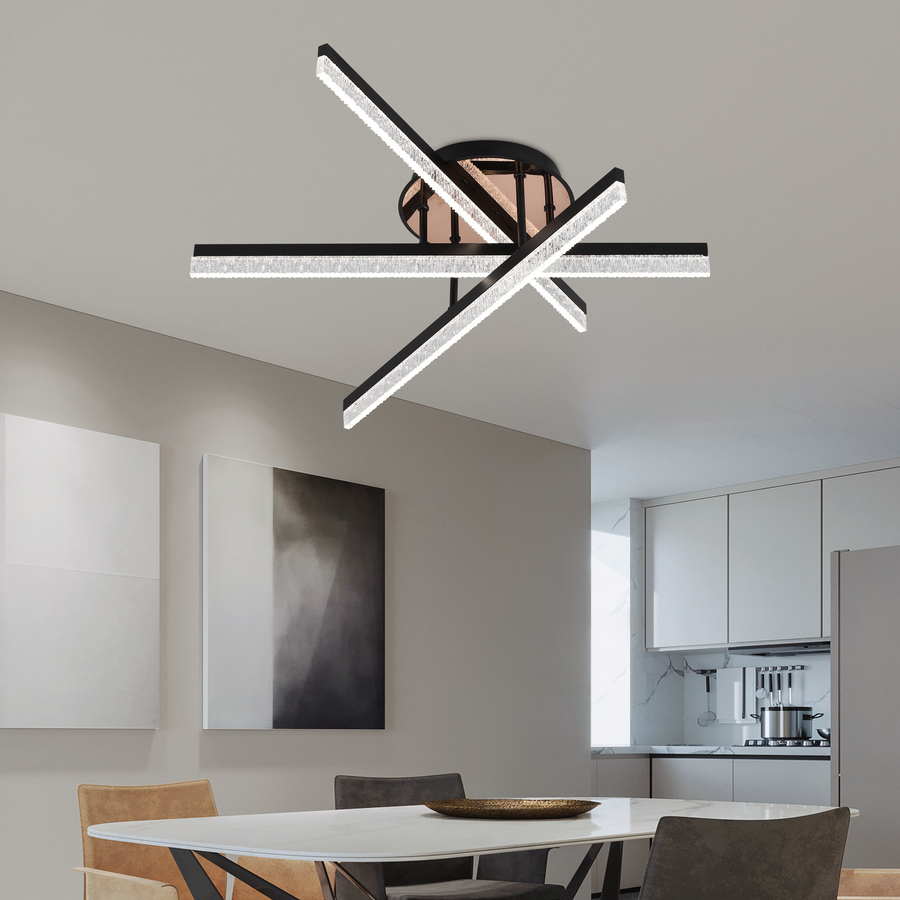 LED полилей с GIO дистанционно управление, 43W, 4 елемента, студена/неутрална светлина/неутрална, бяла, бяла