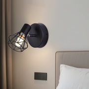 Полилей с абажур, GRACIE, LC365/1BK, диамант, 1XE14, черен, метал