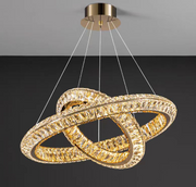 LED полилей LLC130/1CH, кристал и метал, 31 W, 1 кръг, възможност за димиране, регулируема височина, студена/топла/неутрална светлина, луксозно осветление