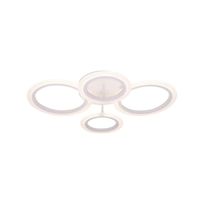 LED LED LED LED дистанционно 44W Бети Уайт - 4 кръга, по -мрачен, студ/топла/неутрална светлина