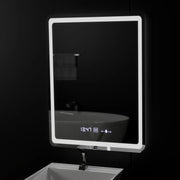 Правоъгълно светодиодно огледало, 60x80см, Wizz Sensor Motionglow Marcello, система за размразяване, часовник и термометър, размирен