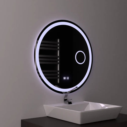 Огледален светодиод кръг 60см докосване Luxor Dimable Defrition System