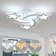 LED полилей с дистанционно управление на iPomoea, 48W, 3 звезди, студена/гореща/неутрална светлина, нестабилна, бяла