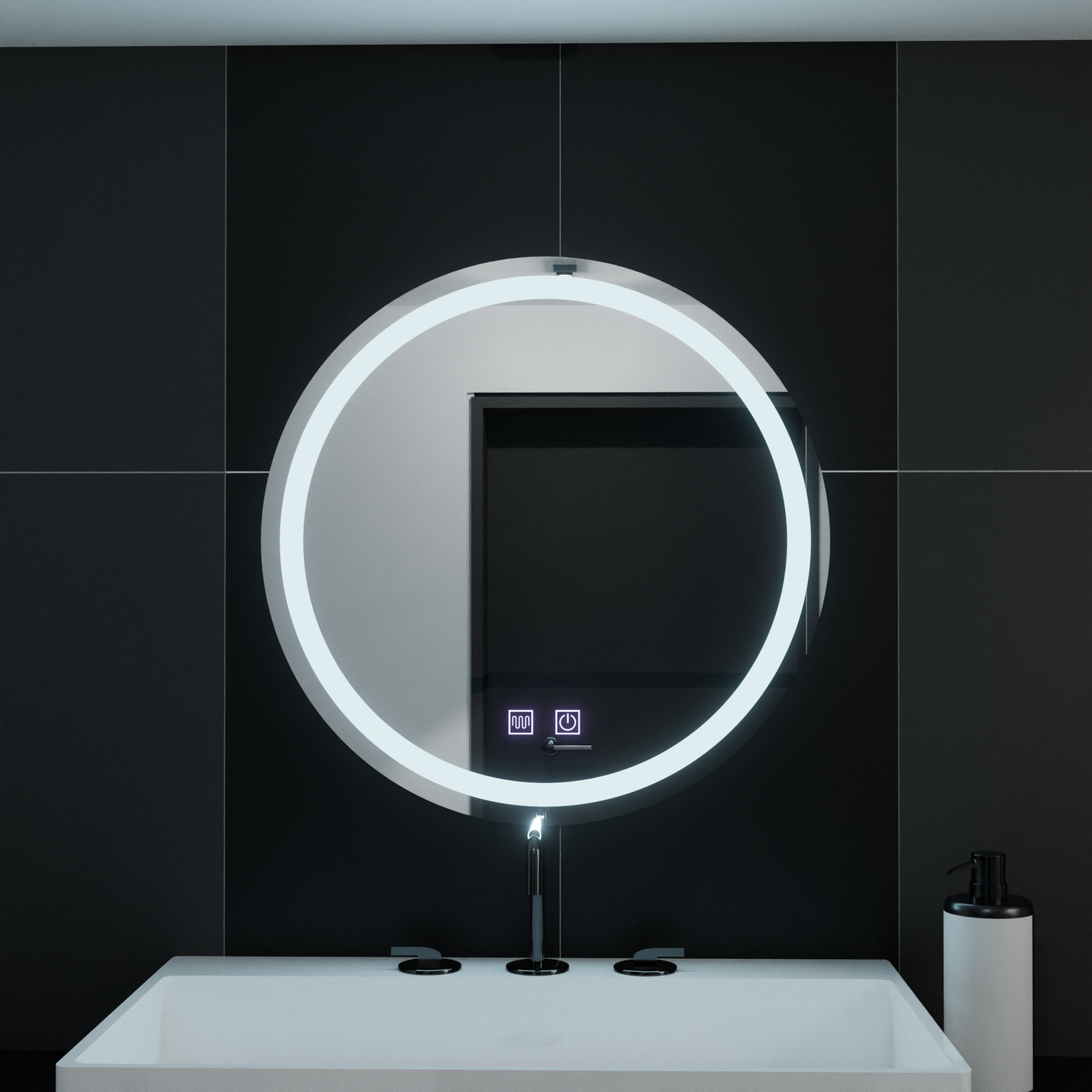 Огледален светодиод кръг 60см Lucea Touch System System